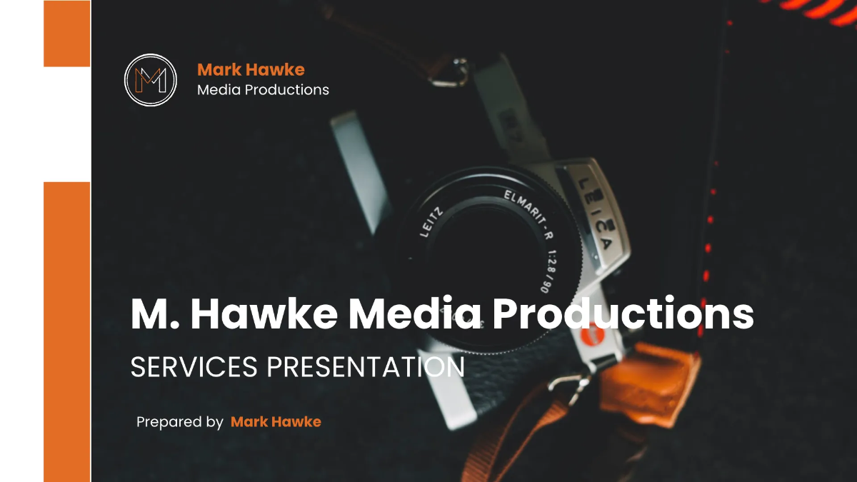 Freelance Service Presentation Template to Edit Online