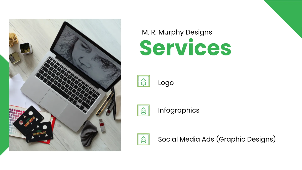 Freelance Designer Presentation Template to Edit Online