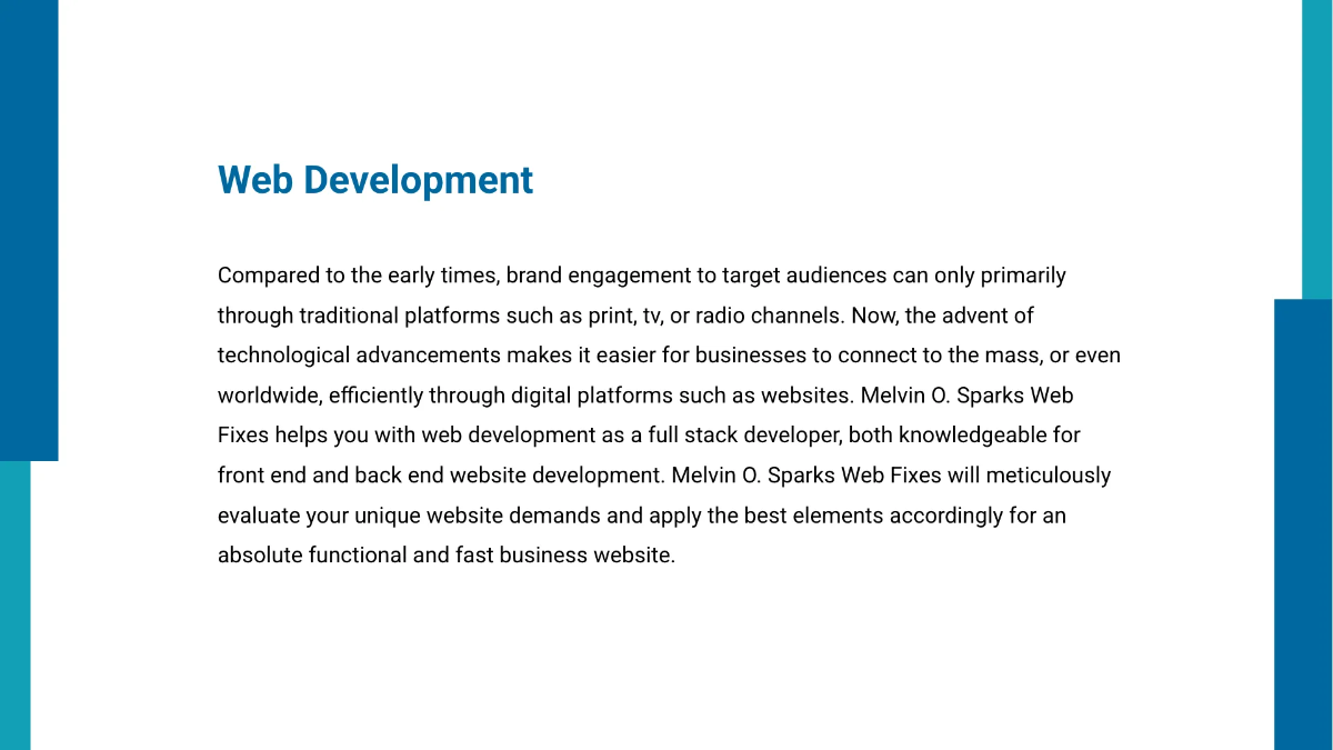 Freelance Project Presentation Template to Edit Online