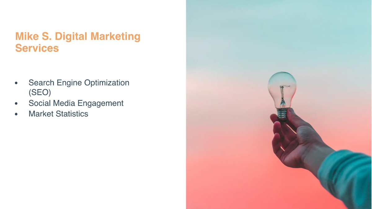 Freelance Work Presentation Template to Edit Online