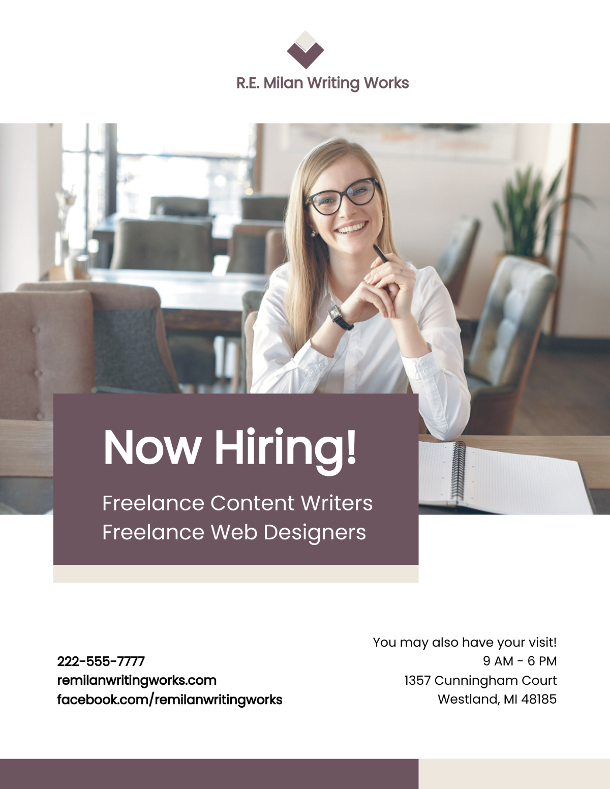 Freelancer Job Flyer Template