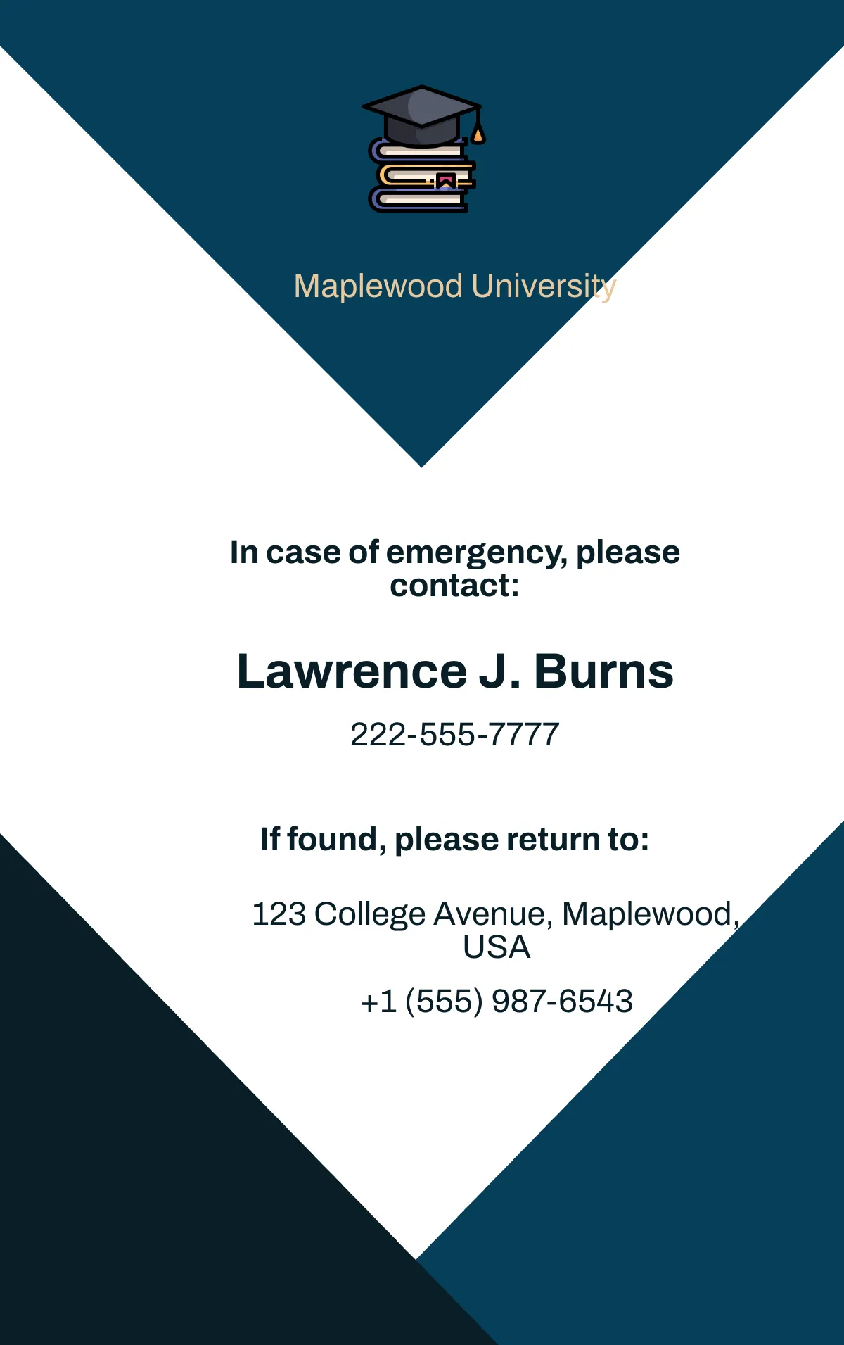 Free Modern University Staff ID Card Template to Edit Online