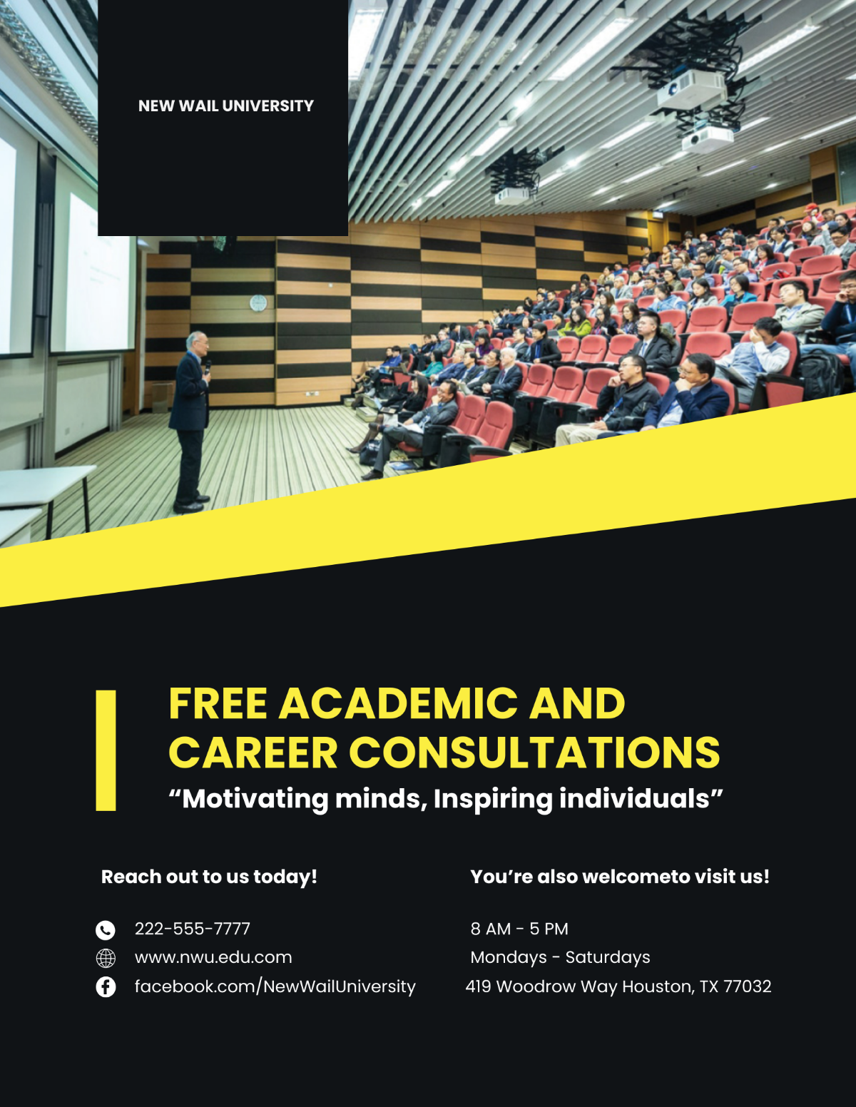 University Consulting Flyer Template - Edit Online & Download