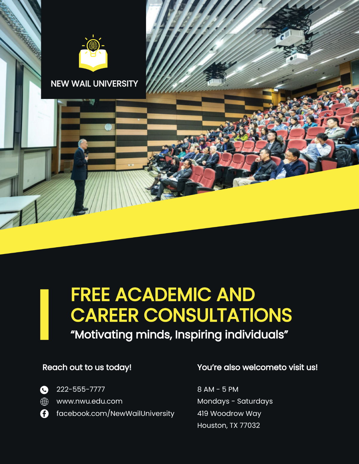 University Consulting Flyer Template