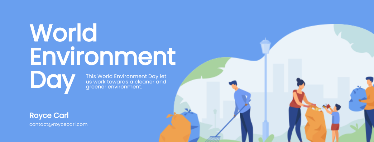 Free World Environment Day Facebook Banner Template