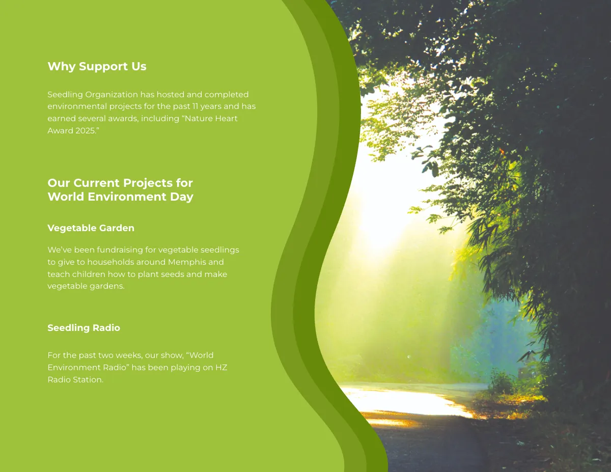 Free World Environment Day Brochure Template to Edit Online