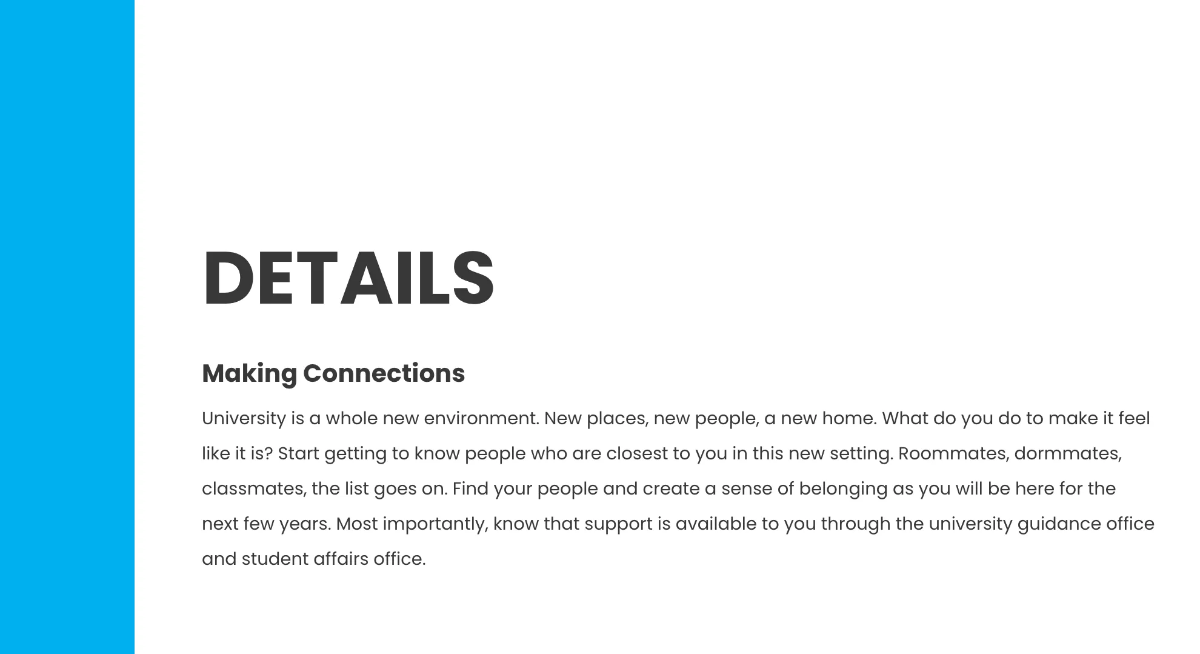 Free University Seminar Presentation Template to Edit Online