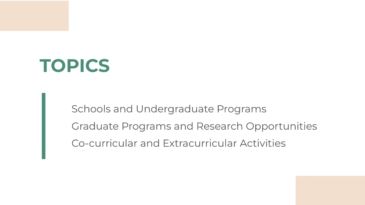 Free College Course Presentation Template to Edit Online