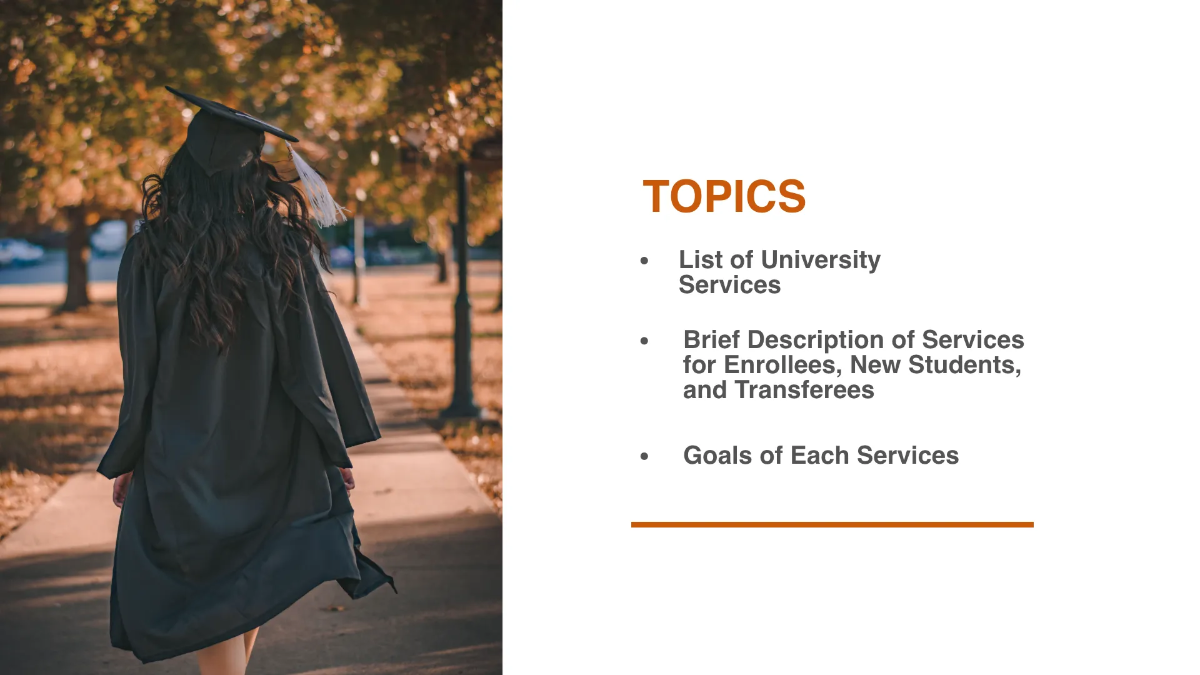 Free Simple University Presentation Template to Edit Online