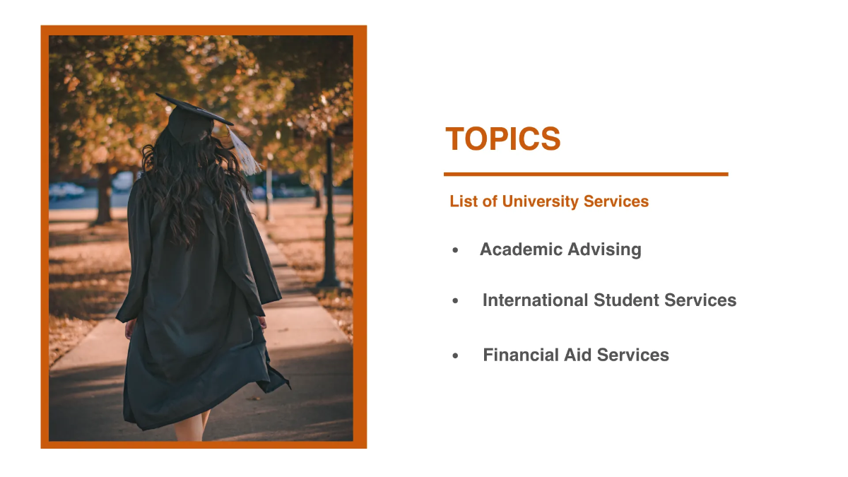 Free Simple University Presentation Template to Edit Online