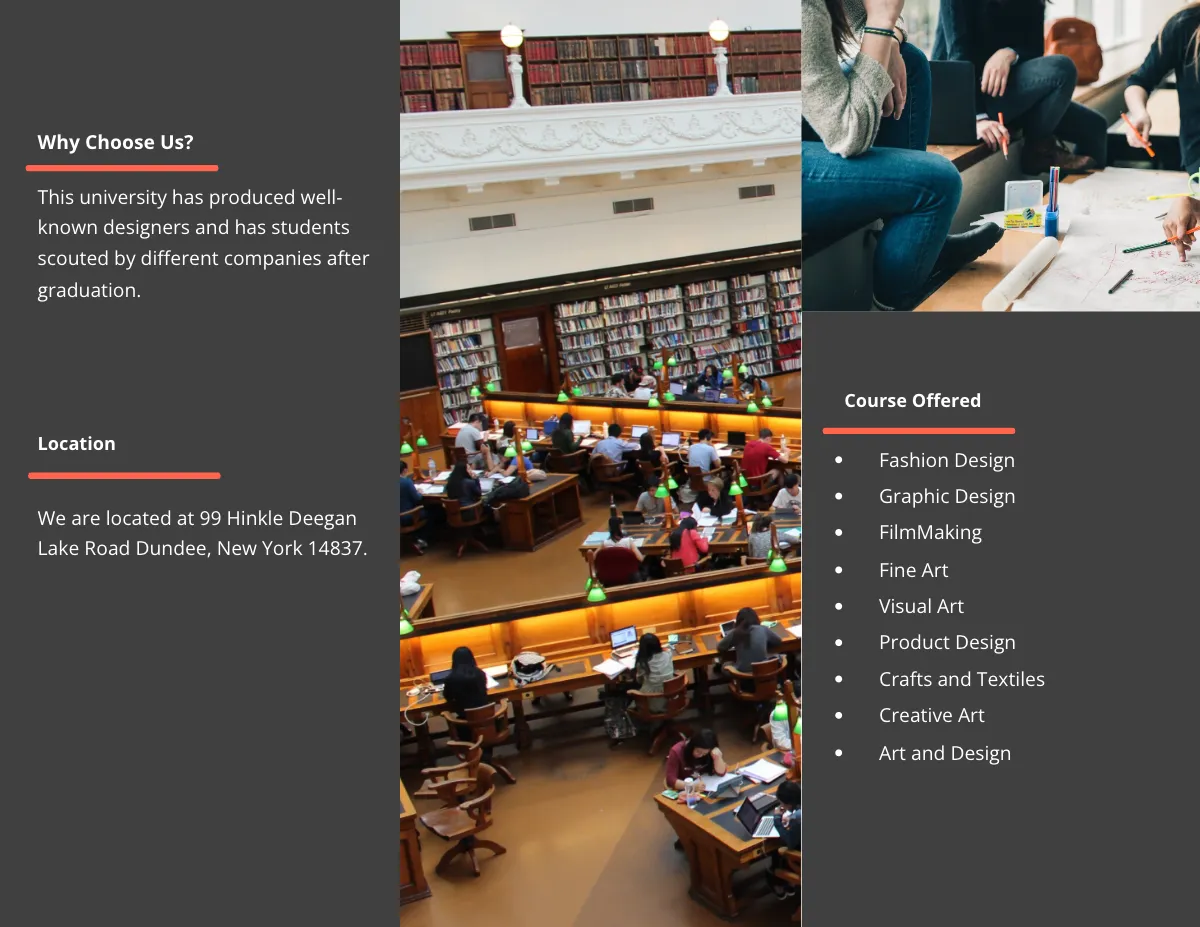 Free Tri-Fold College & University Brochure Template to Edit Online