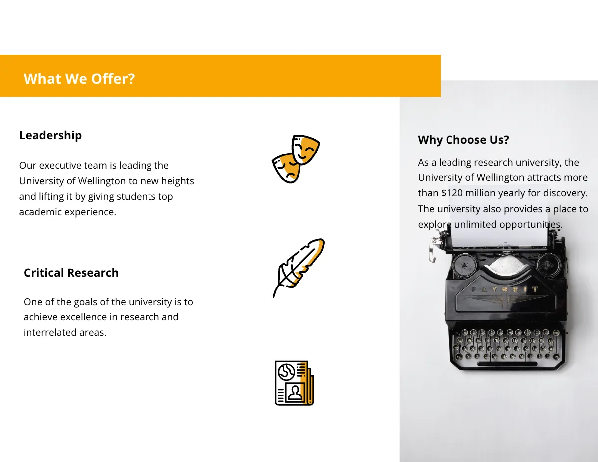 Free Elegant Tri-Fold University Brochure Template to Edit Online