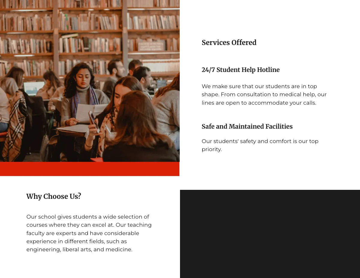 Free Modern Bi-Fold University Brochure Template to Edit Online