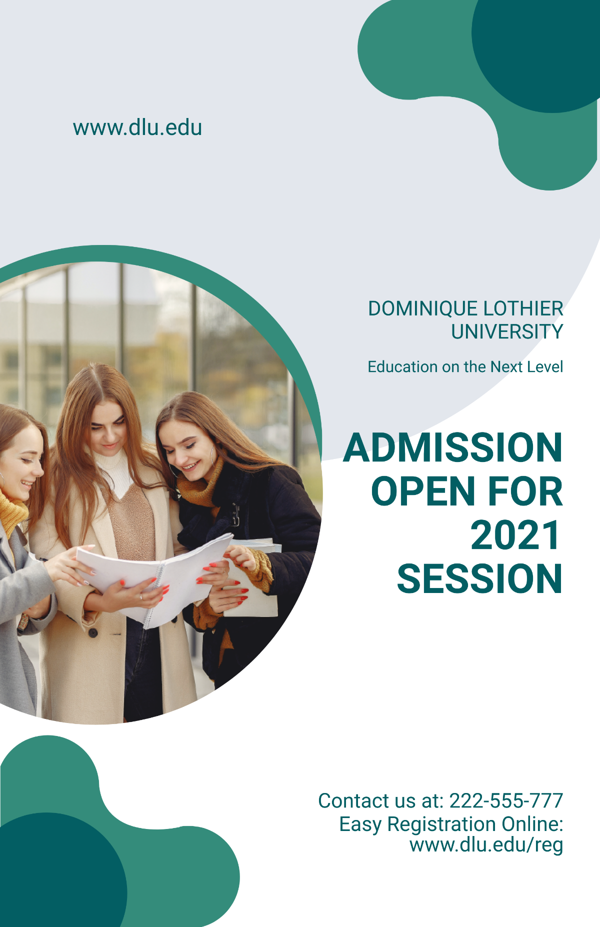 University Admission Poster