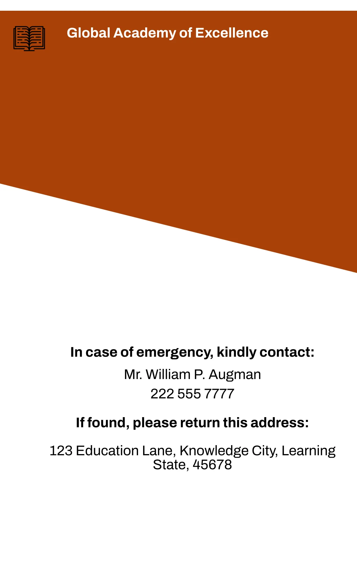 Free Modern School ID Card Template to Edit Online