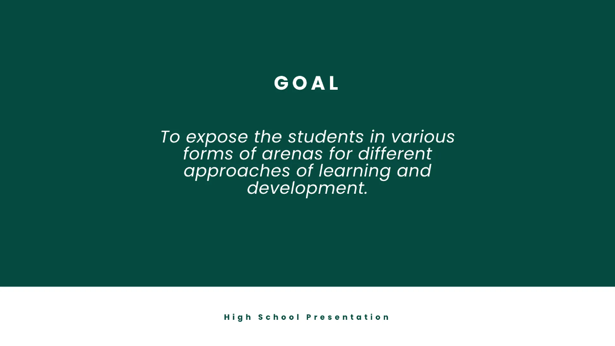 Free High School Presentation Template to Edit Online