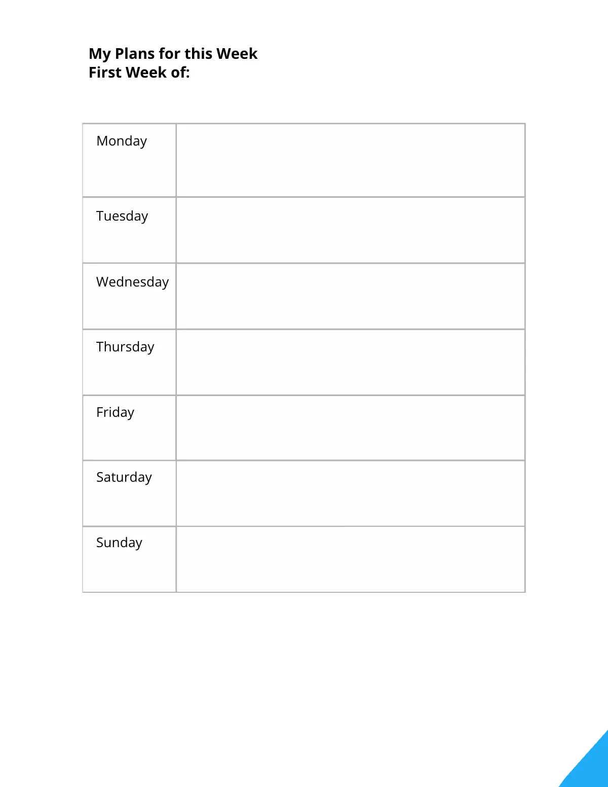 Free Middle School Planner Template to Edit Online