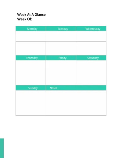 Free Nursing School Planner Template to Edit Online