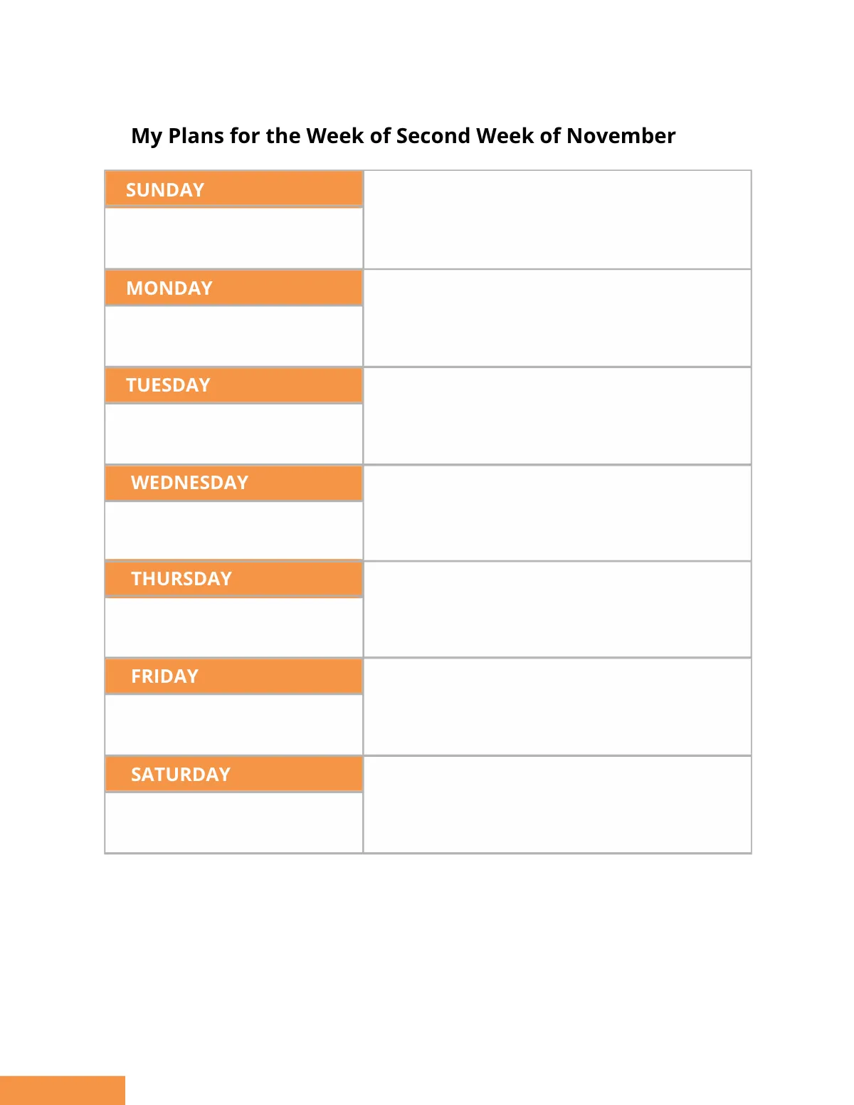 Free Primary School Planner Template to Edit Online