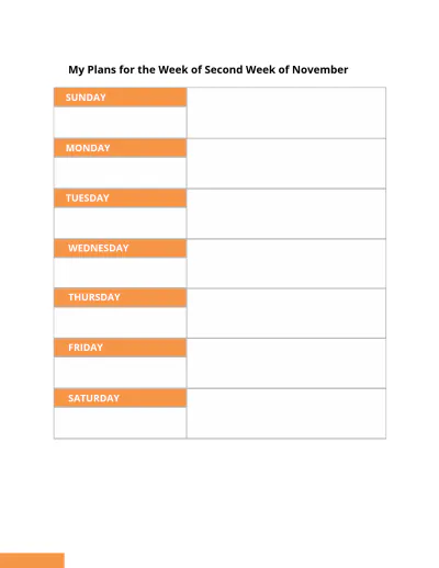 Free Primary School Planner Template to Edit Online