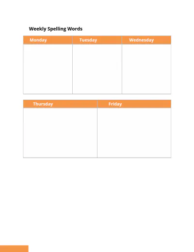 Free Primary School Planner Template to Edit Online