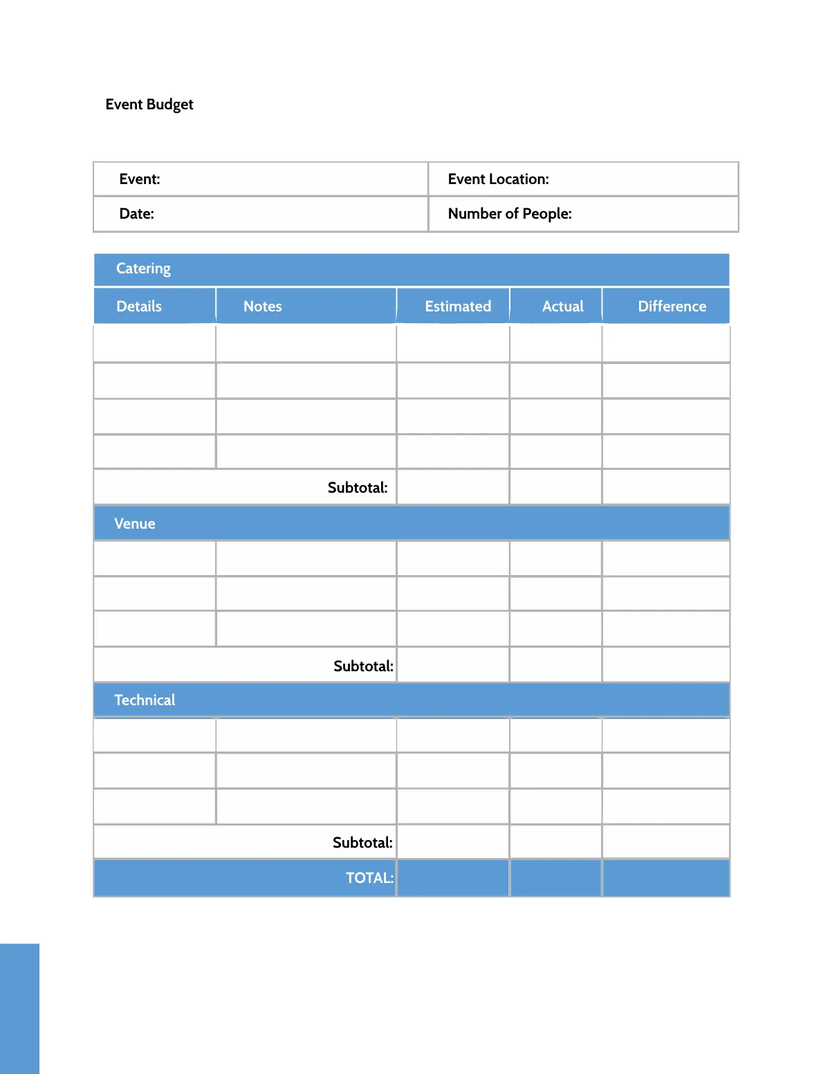Free School Event Planner Template to Edit Online