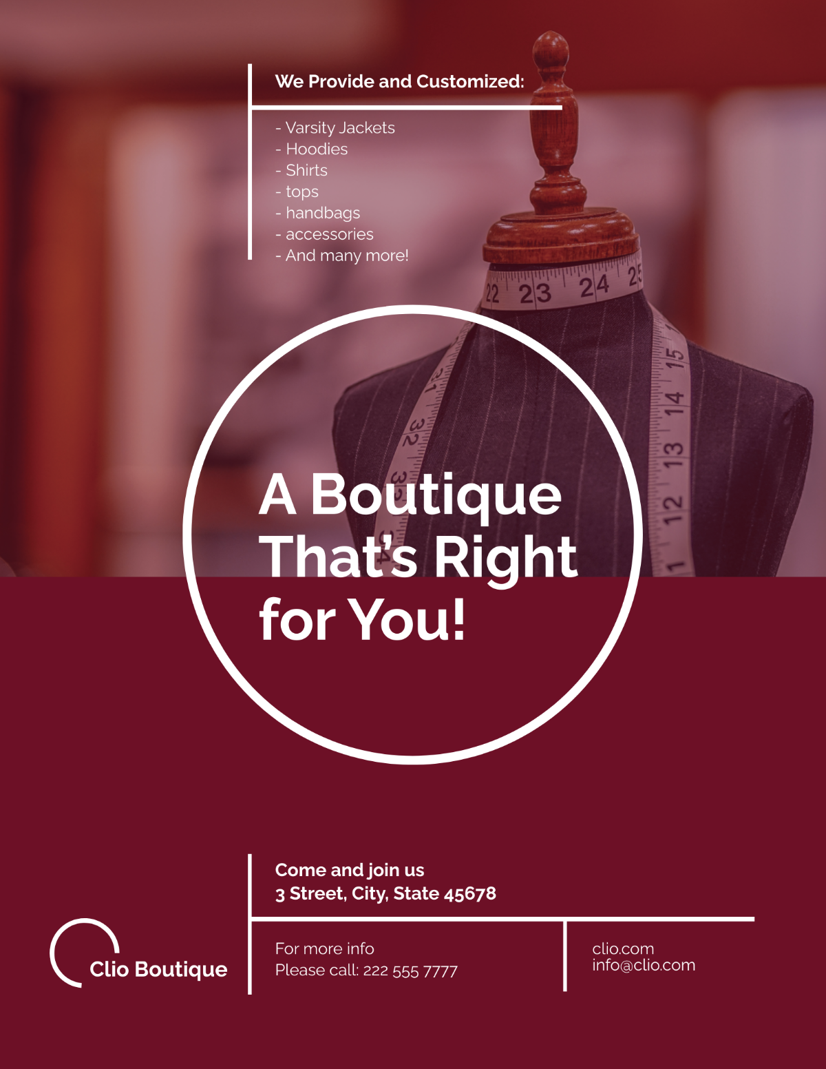 Free Boutique Templates to Edit Online