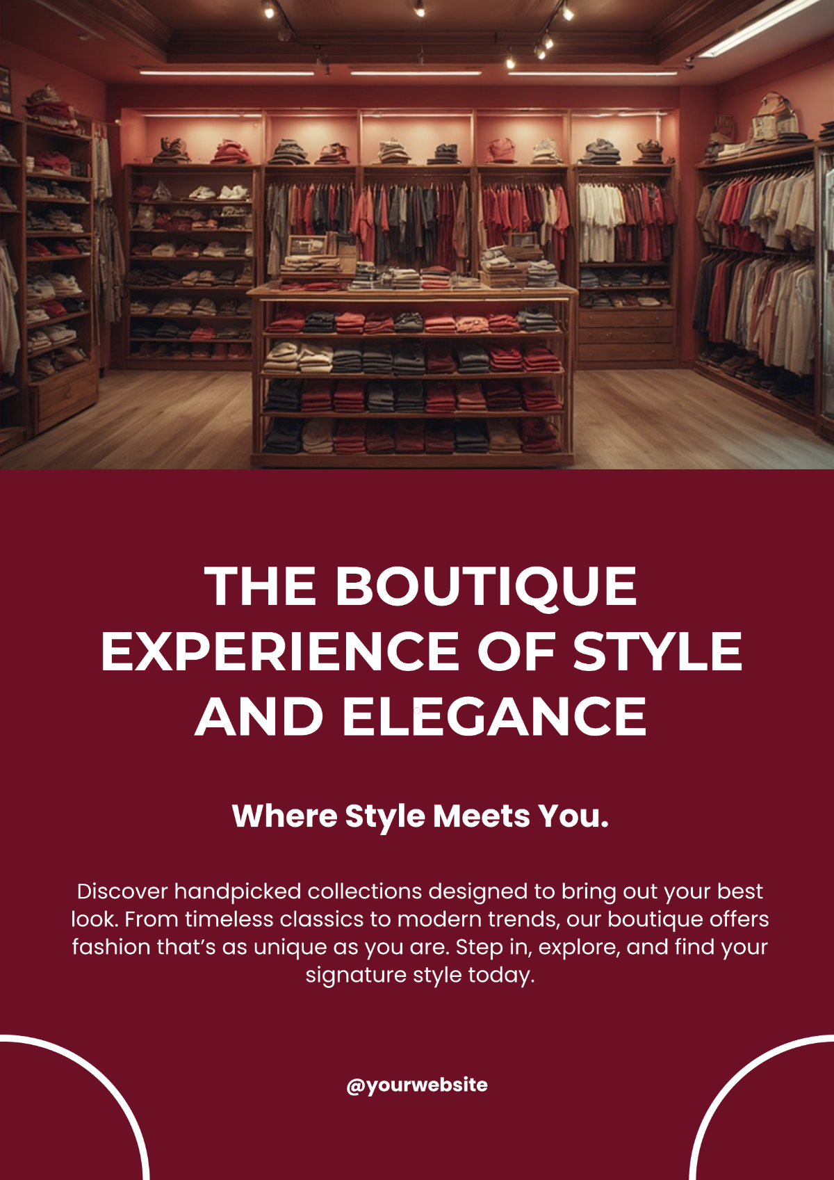 Free Boutique Poster Template to Edit Online
