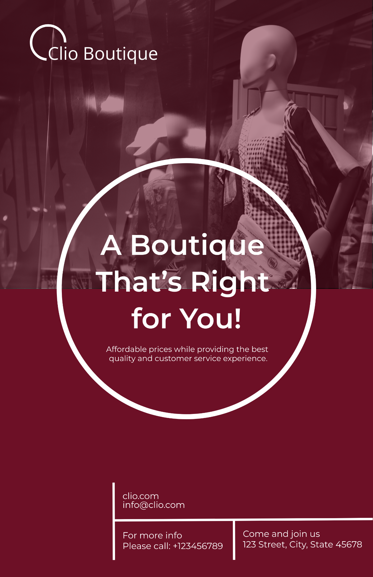 Boutique Poster Template