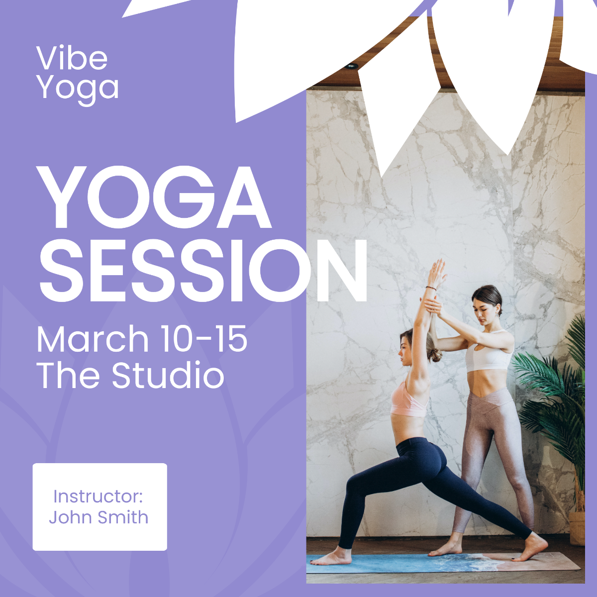 Free Yoga Instructor Instagram Post Template
