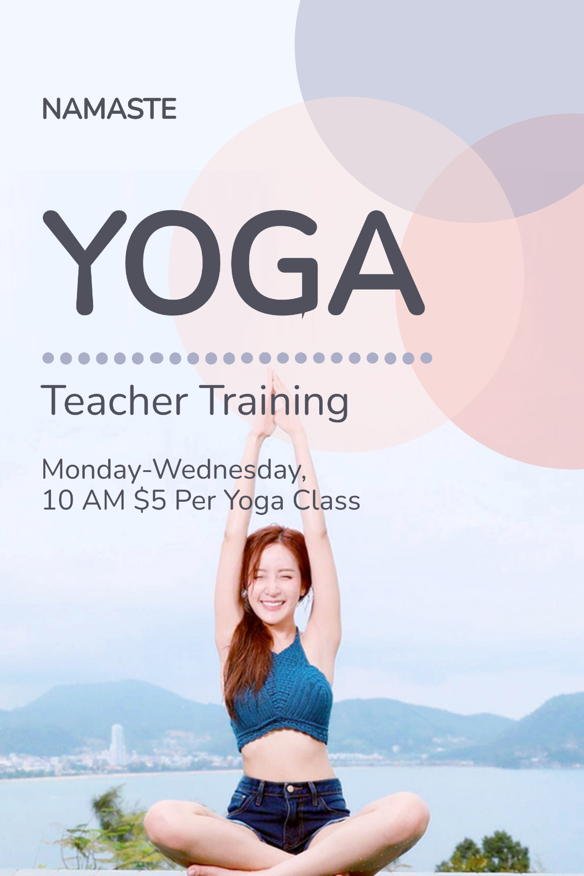 Free Yoga Instructor Pinterest Pin Template