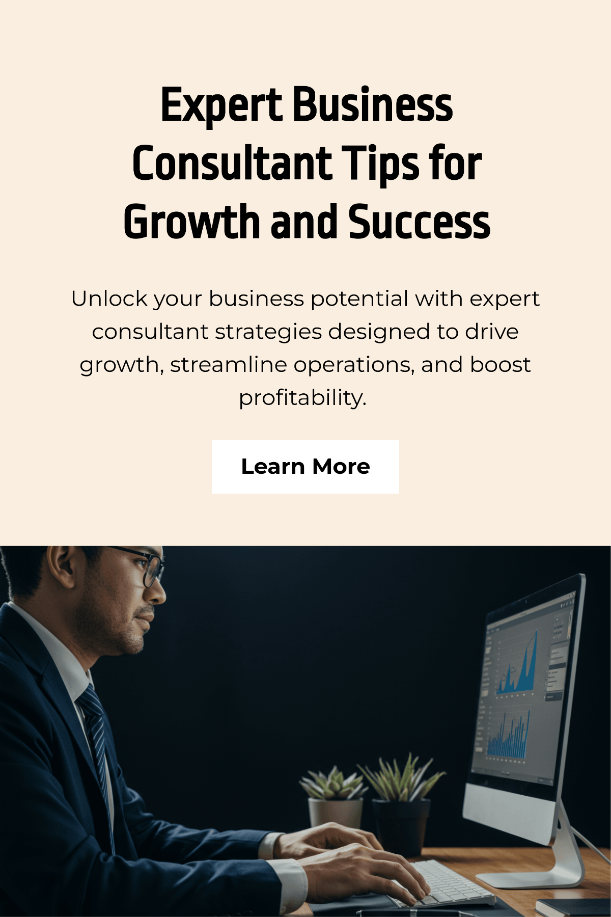 Free Business Consultant Pinterest Pin Template to Edit Online