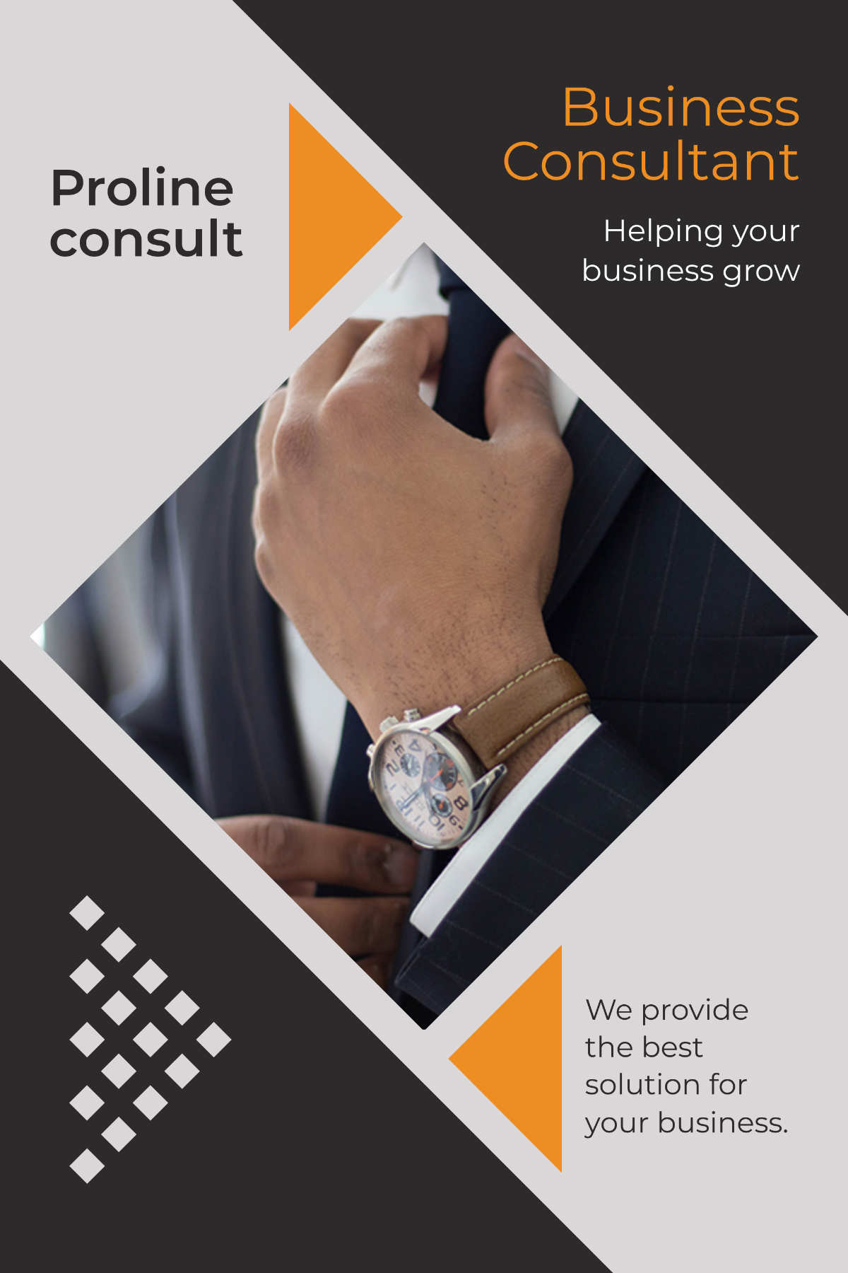 Business Consultant Pinterest Pin Template
