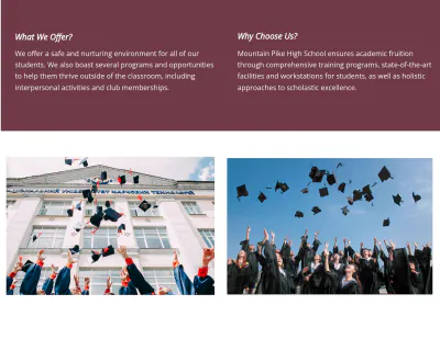 Free Bifold High School Brochure Template to Edit Online