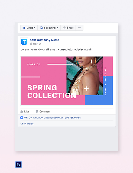 Free Holiday Spring Offer Sale Tumblr Post Template - PSD | Template.net