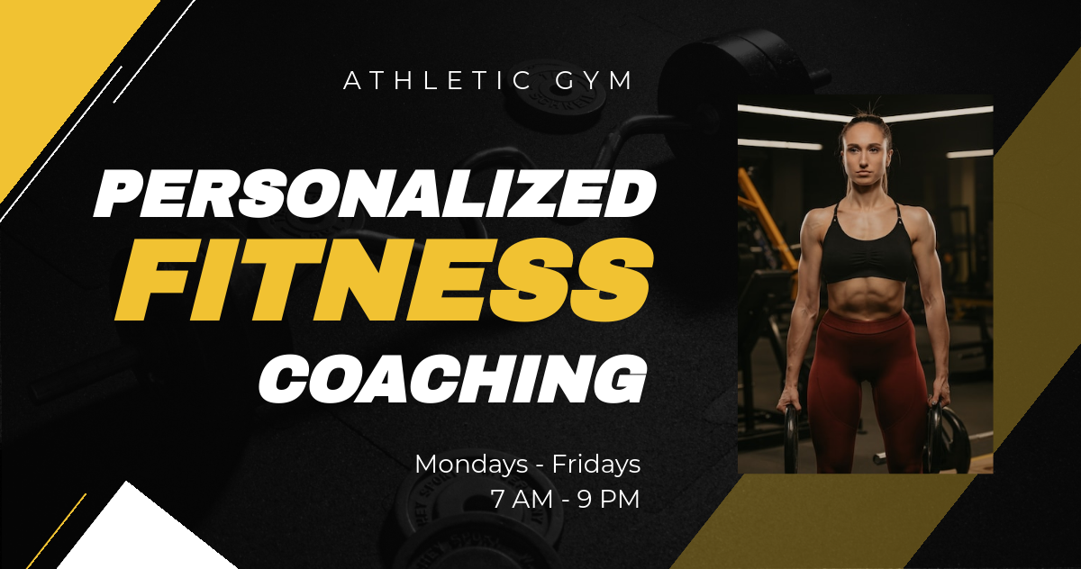 Free Fitness Trainer Coach Facebook Post Template to Edit Online