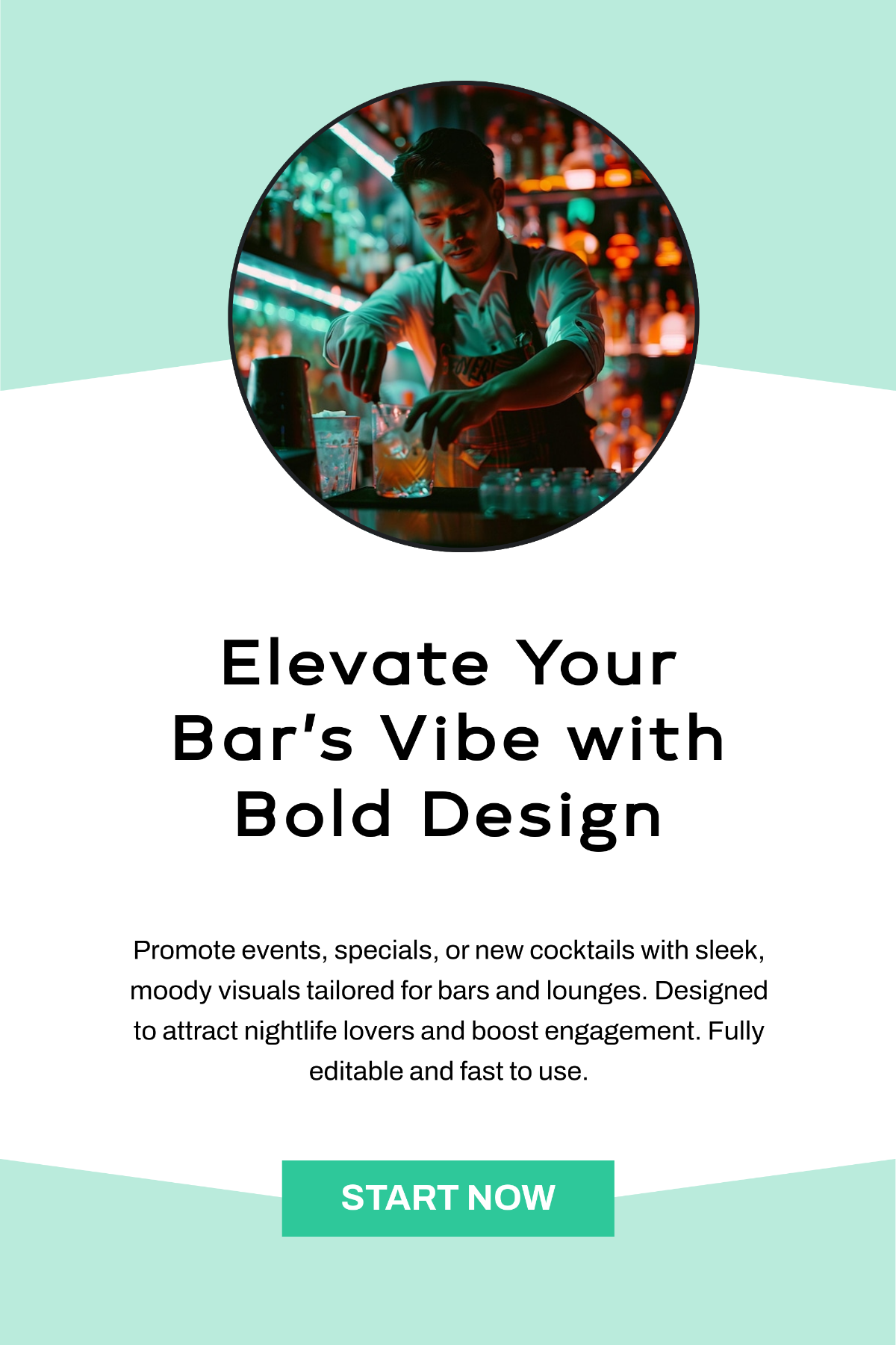 Free Bar/Lounge Pinterest Pin Template to Edit Online