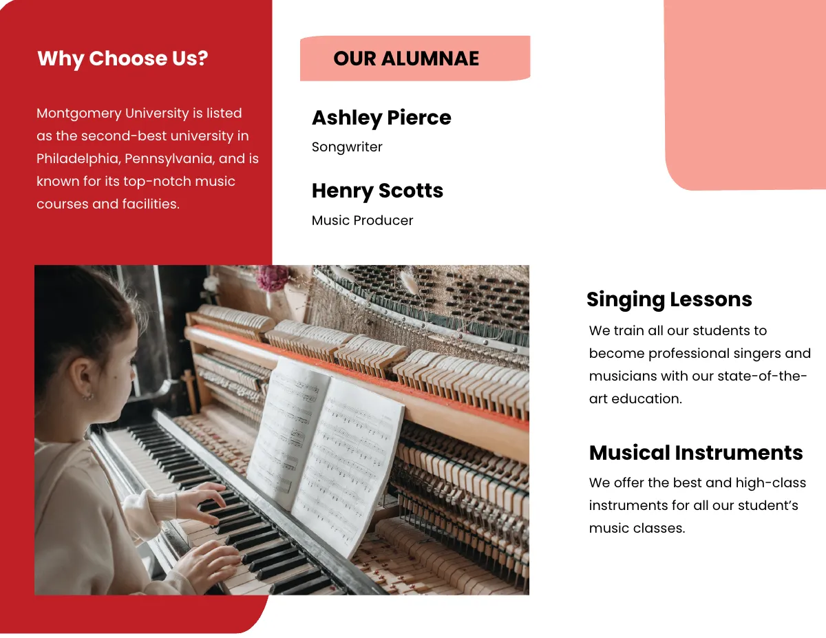 Free Modern Tri-fold School Brochure Template to Edit Online