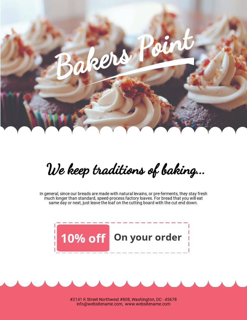 22+ Bakery Flyer Photoshop (PSD) Templates - Free Downloads Intended For Cake Flyer Template Free