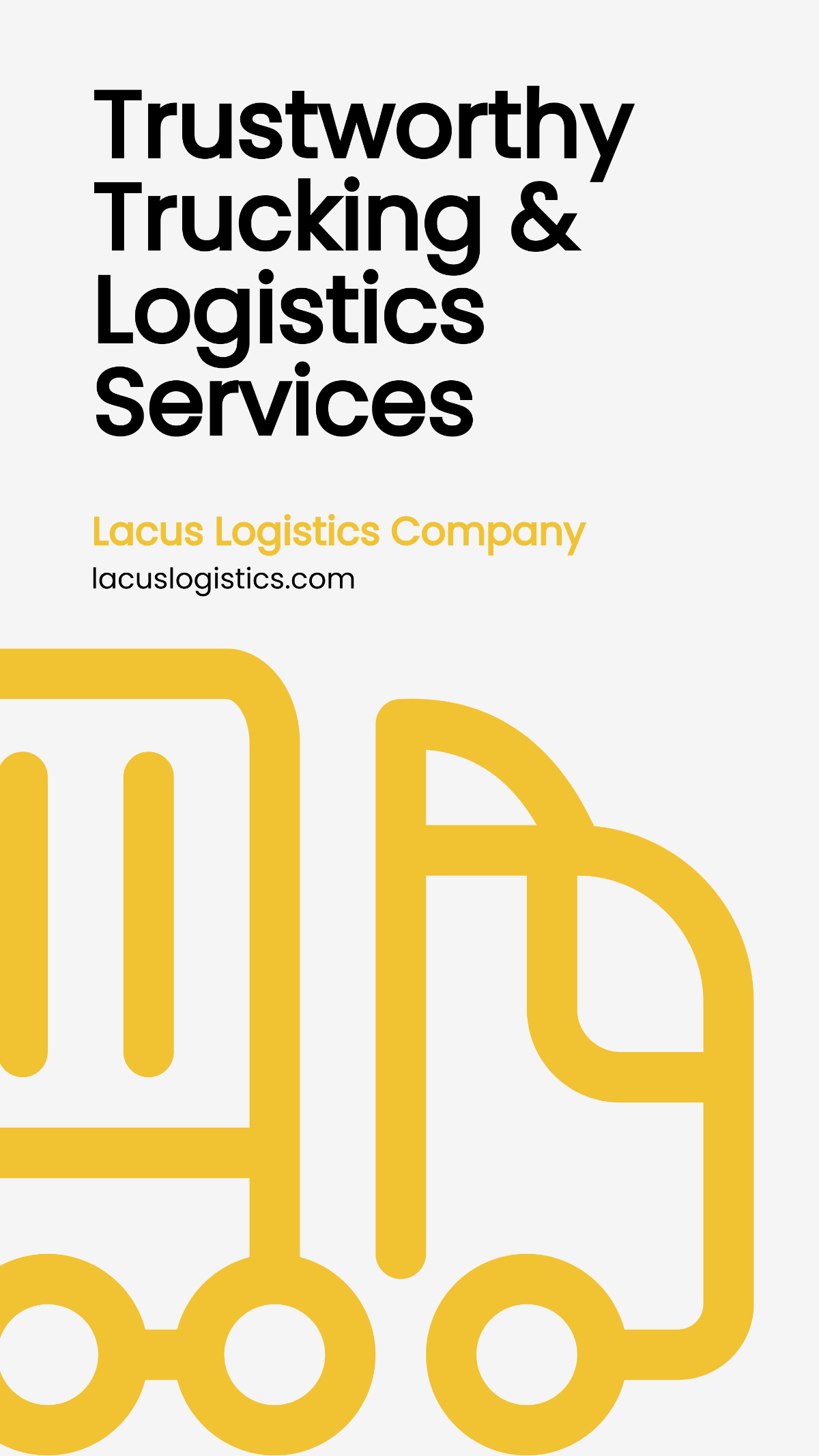 Trucking & Logistics Whatsapp Post Template