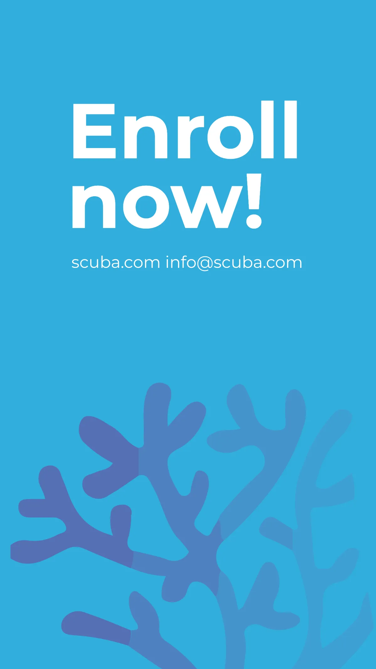 Free Scuba Diving School Instagram Story Template to Edit Online