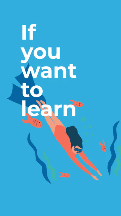 Free Scuba Diving School Instagram Story Template to Edit Online