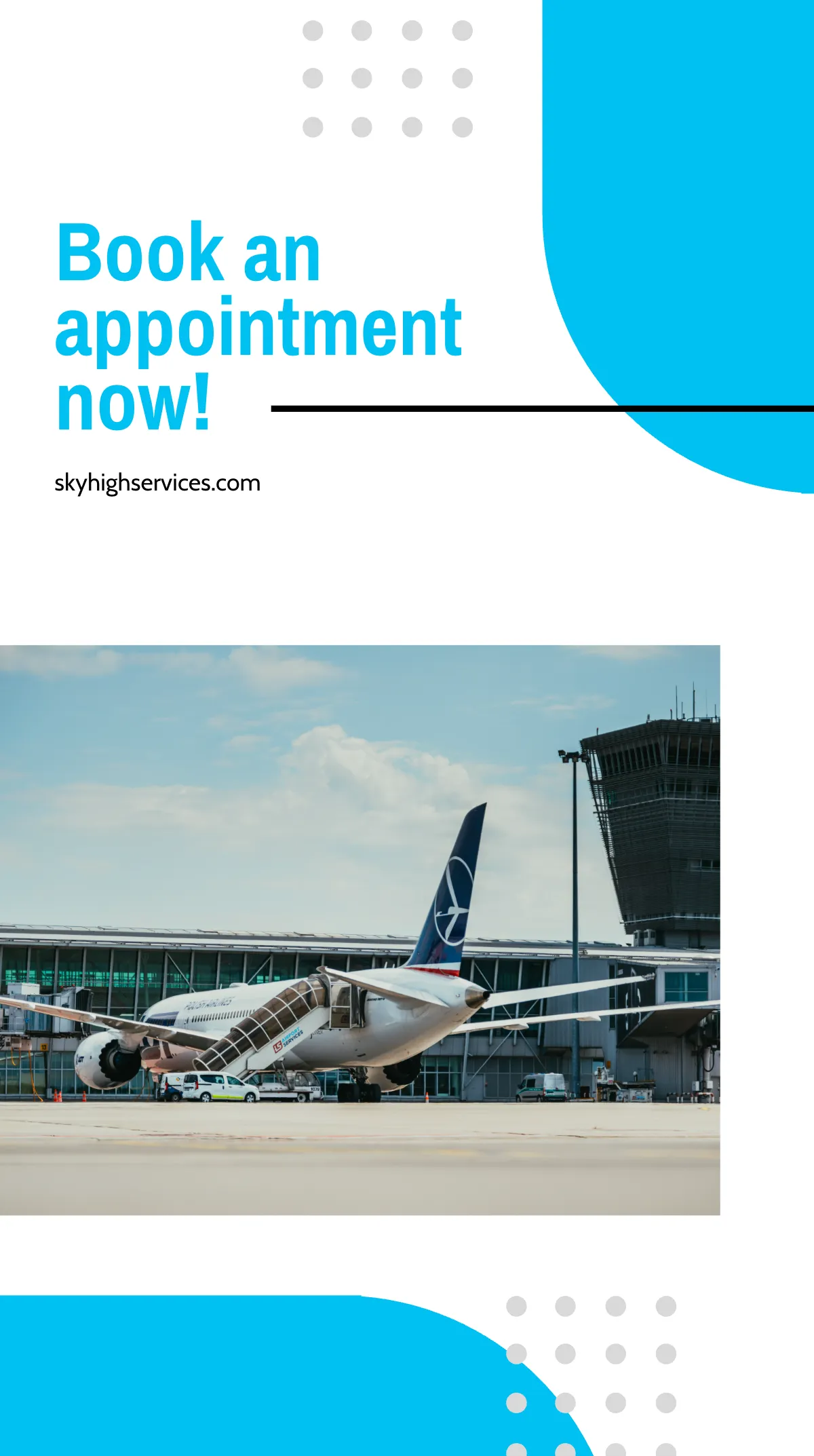 Free Airlines Aviation Services Instagram Story Template to Edit Online