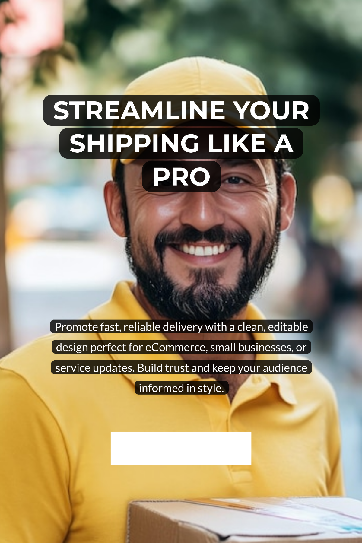 Shipping Pinterest Pin Template