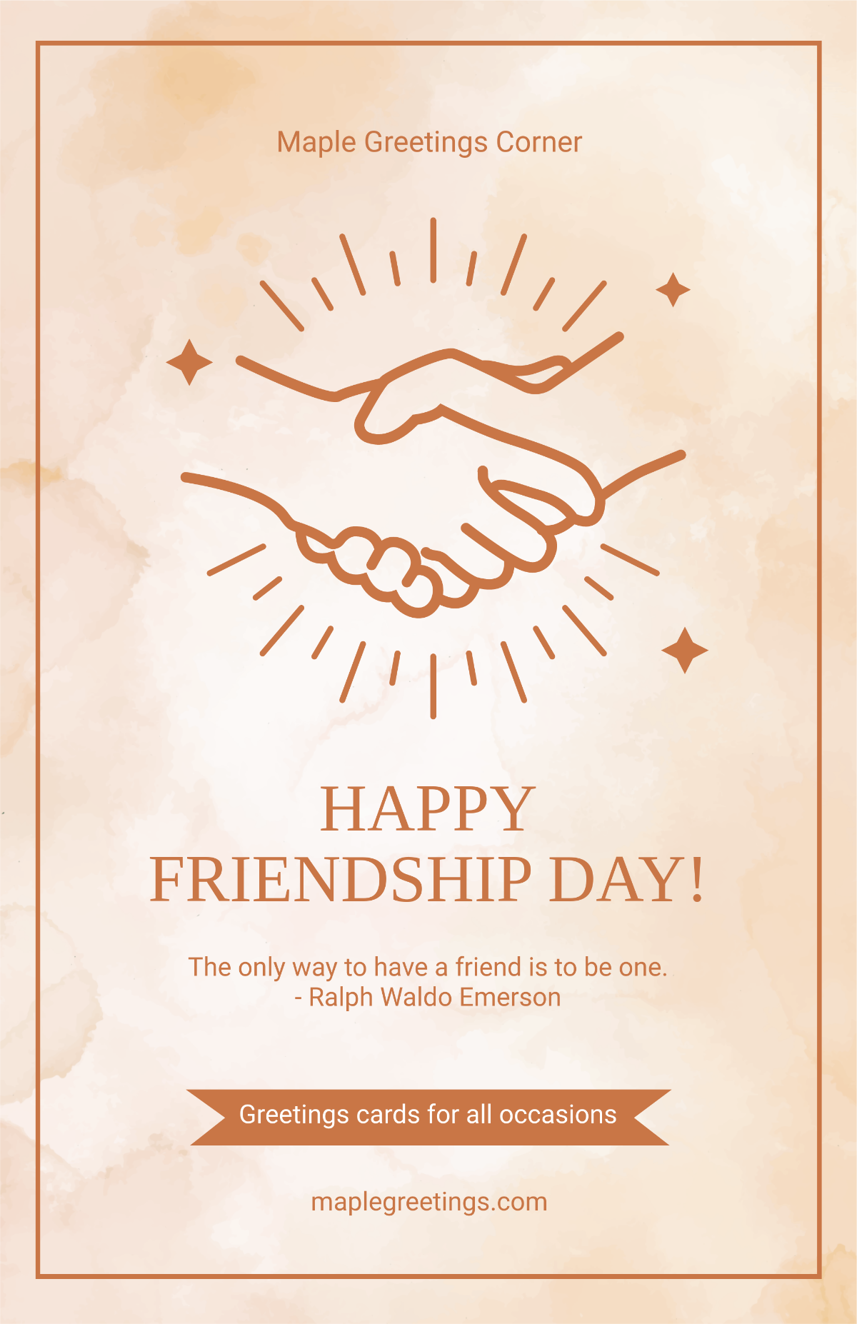 Friendship Day Poster Template