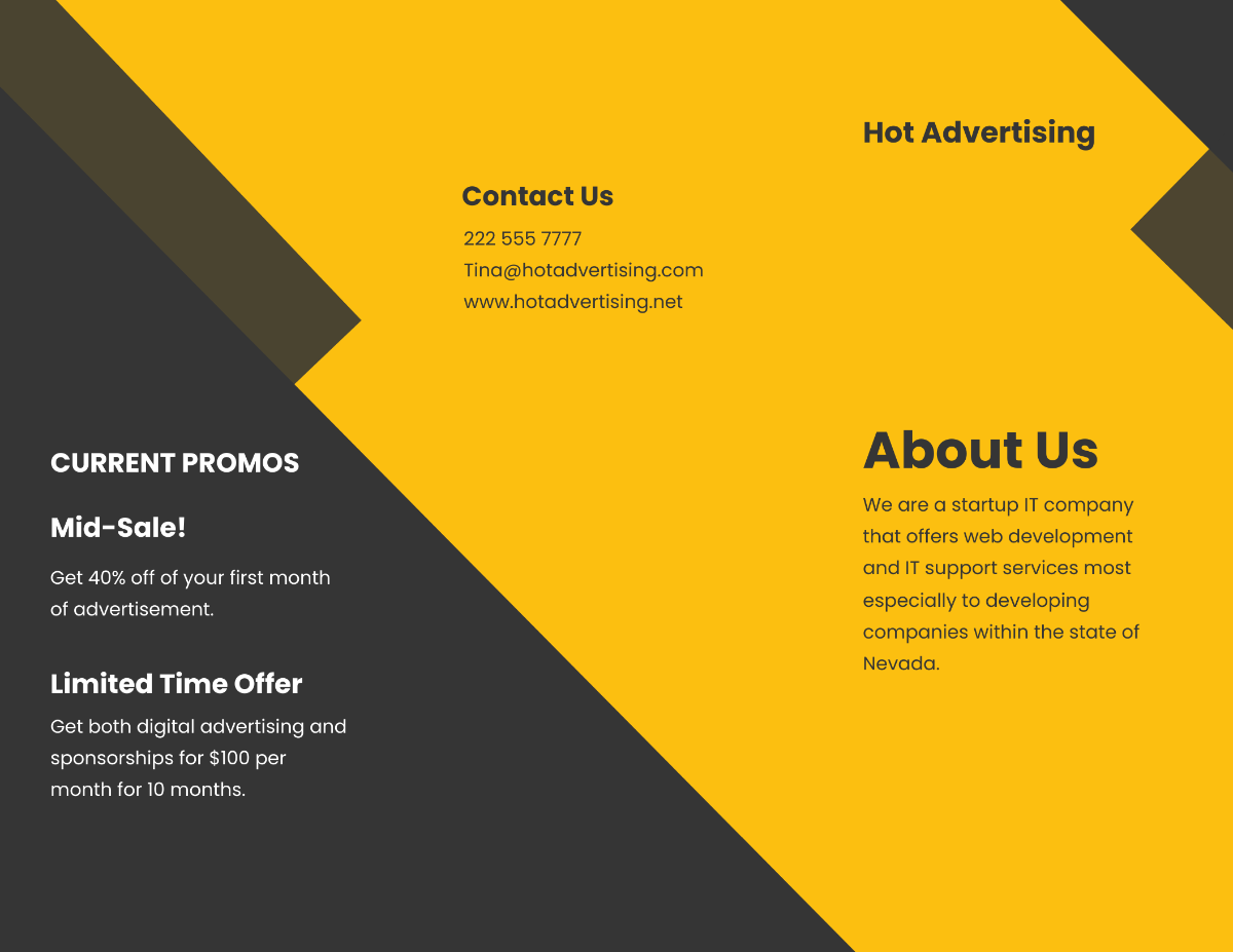 Tri-fold Marketing Agency Brochure Template - Edit Online & Download