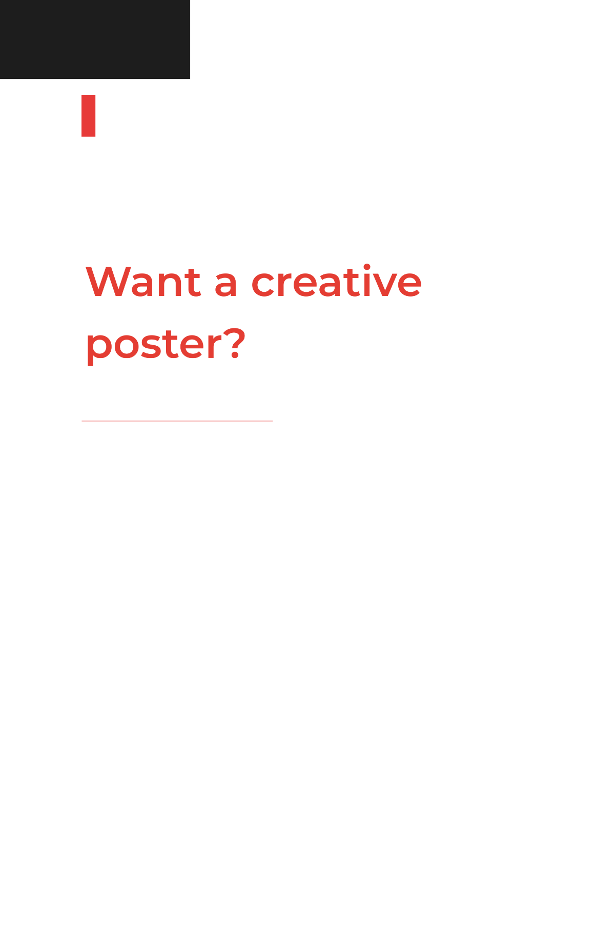 Blank Advertising Agency Poster Template