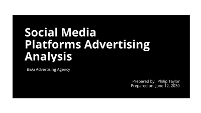 Free Simple Advertising Agency Presentation Template to Edit Online