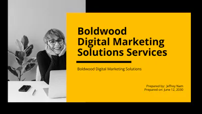 Free Marketing Agency Keynote Presentation Template to Edit Online