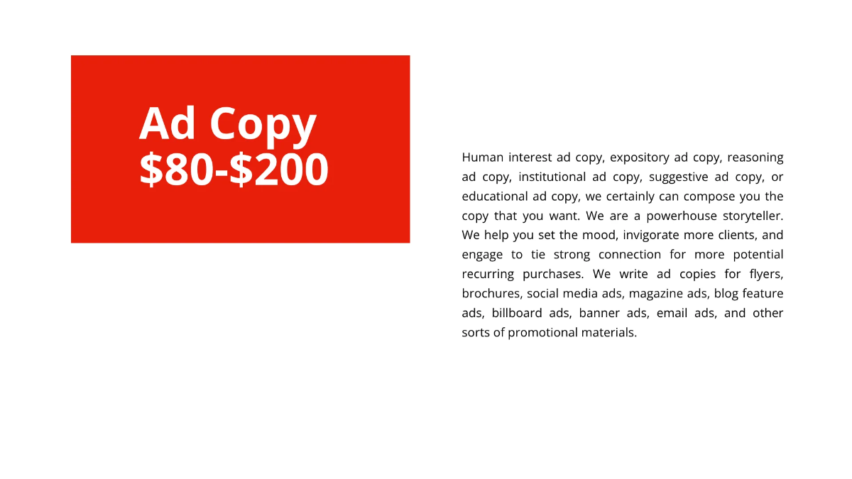 Free Creative Advertising Agency Presentation Template to Edit Online